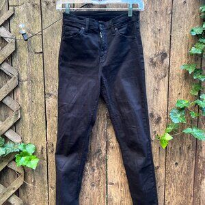 size 26 topshop black skinny jeans